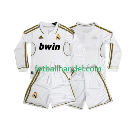 Barn Fotballdrakter Real Madrid 2011 2012 Hjemme Retro Langermet
